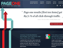 Tablet Screenshot of pageoneprogram.com